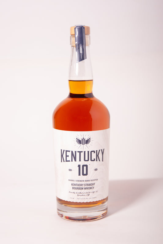 White Bottle of Kentucky 10 Bourbon